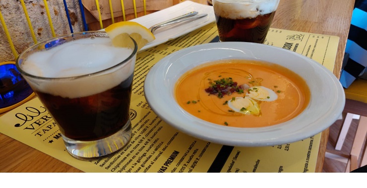 Salmorejo y Vermut